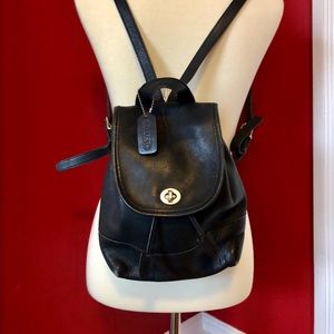 Coach leather mini backpack
